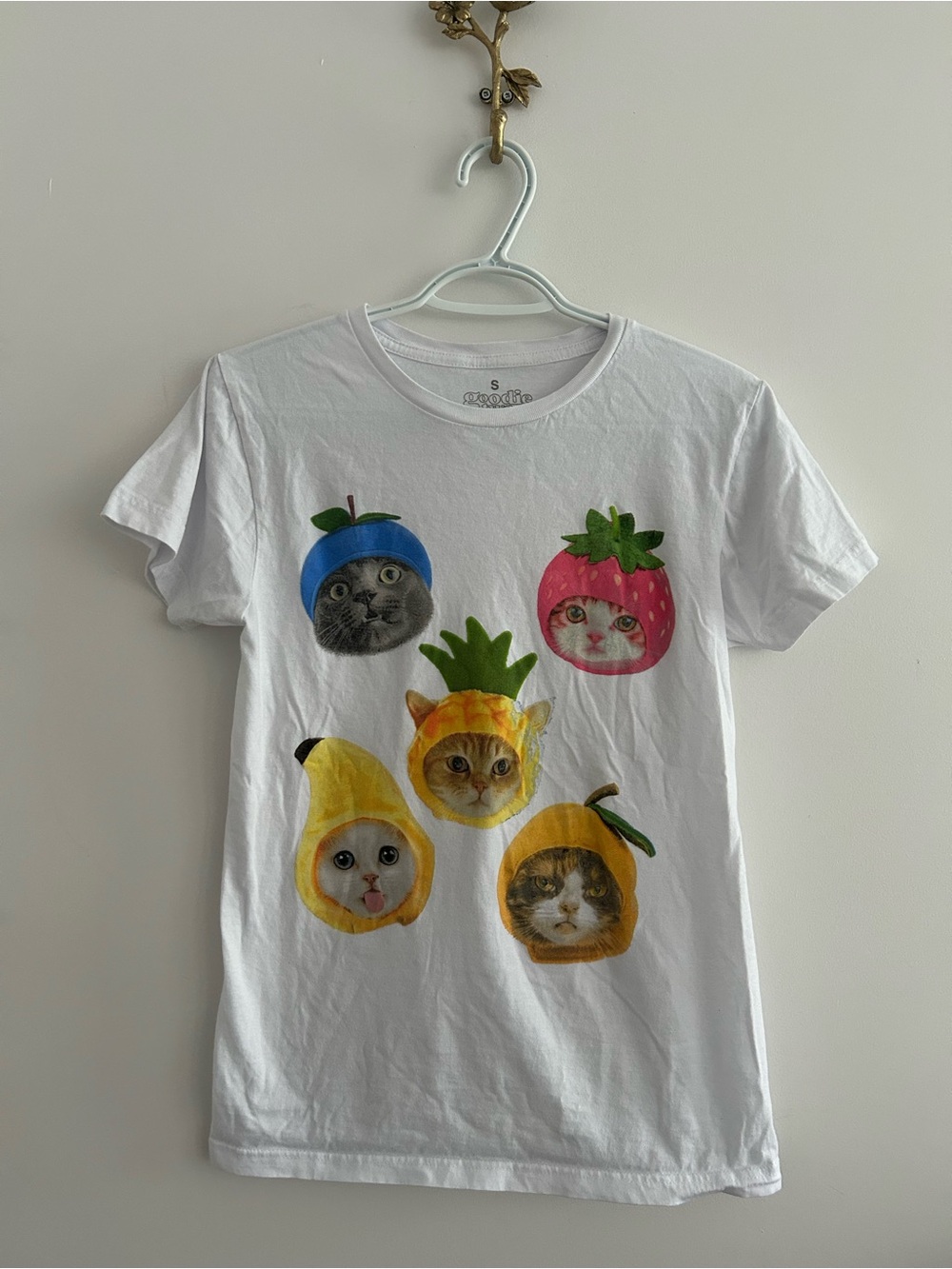 Cats with fruit hats t-shirt